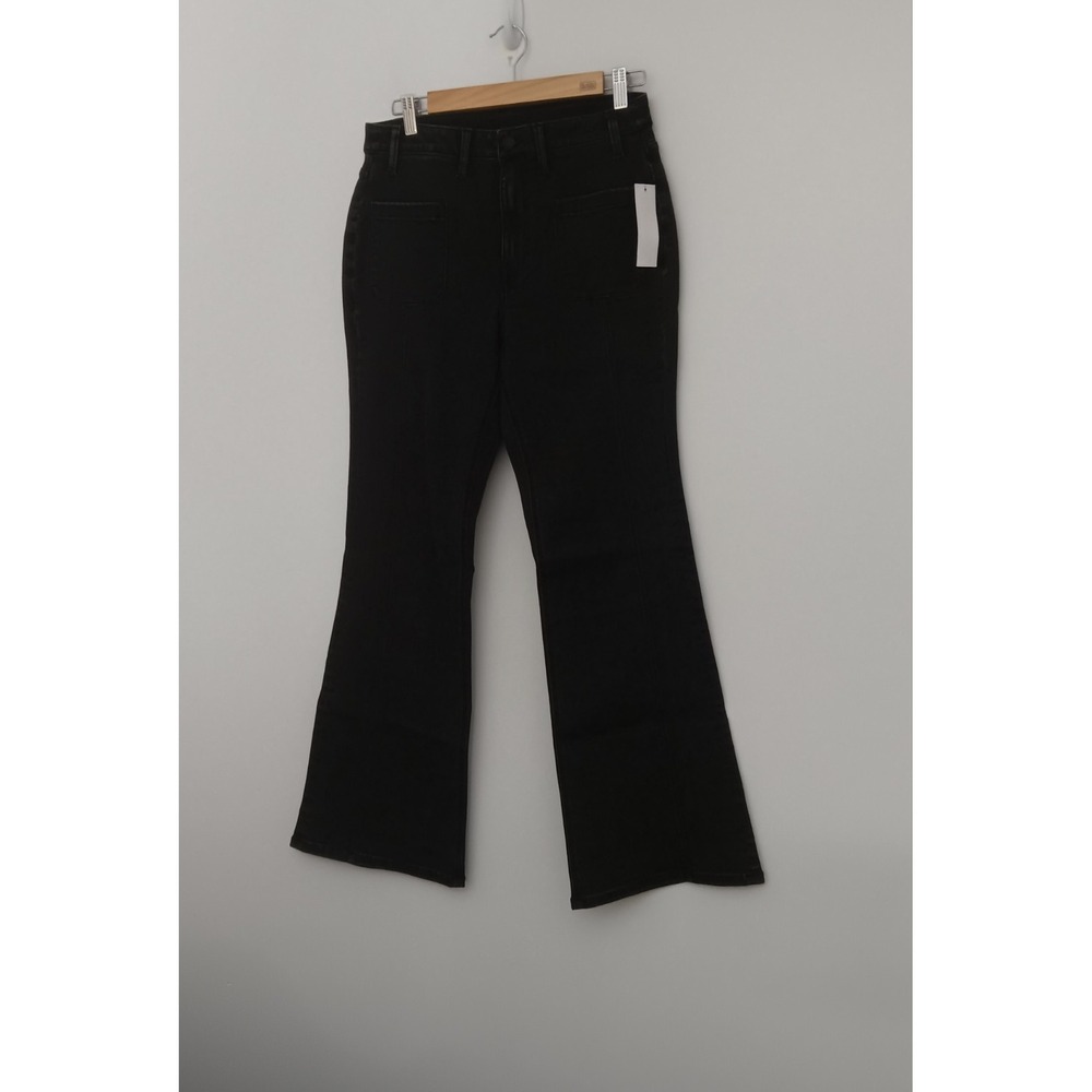 Denim & Co. Canyon Retreat Jeans Women's Size 10 Black Stretch Flare Jeans NEW